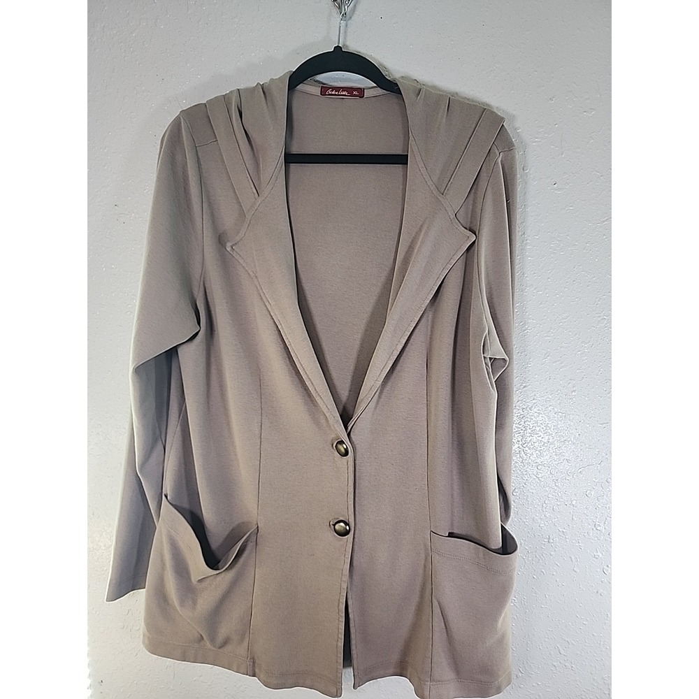 Barber Lesser Cardigan With‎ Buttons Hood Pockets. 100% cotton XL
